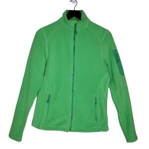 Outfitter Trading Co Performance Fleece Jacket Green Zip Breckenridge Outdoor S